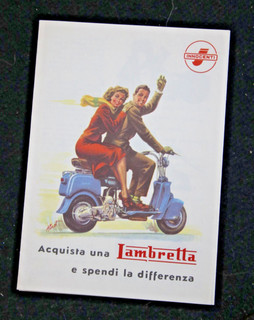 Lambretta B Model Sales Leaflet in Italian REPRODUCTION COPY from 1980/90s