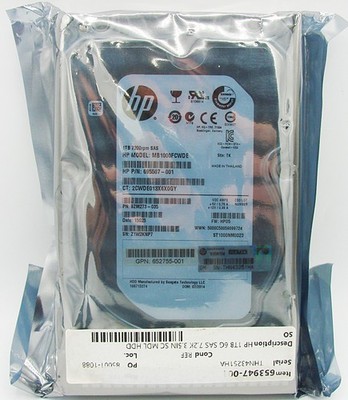 HP MB1000FCWDE 695507-001 1TB 6G 7.2K rpm 3.5'' SAS SC HDD 9ZM273-035