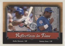 2001 Upper Deck Legends Reflections in Time Andre Dawson Sammy Sosa #R7 HOF 0d6w
