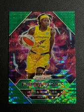 2021 WNBA Prizm - Erica Wheeler Fireworks #15 Green Pulsar /25