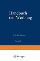 Handbuch Der Werbung Karl Christian Behrens Taschenbuch Xi Deutsch Gabler Verlag