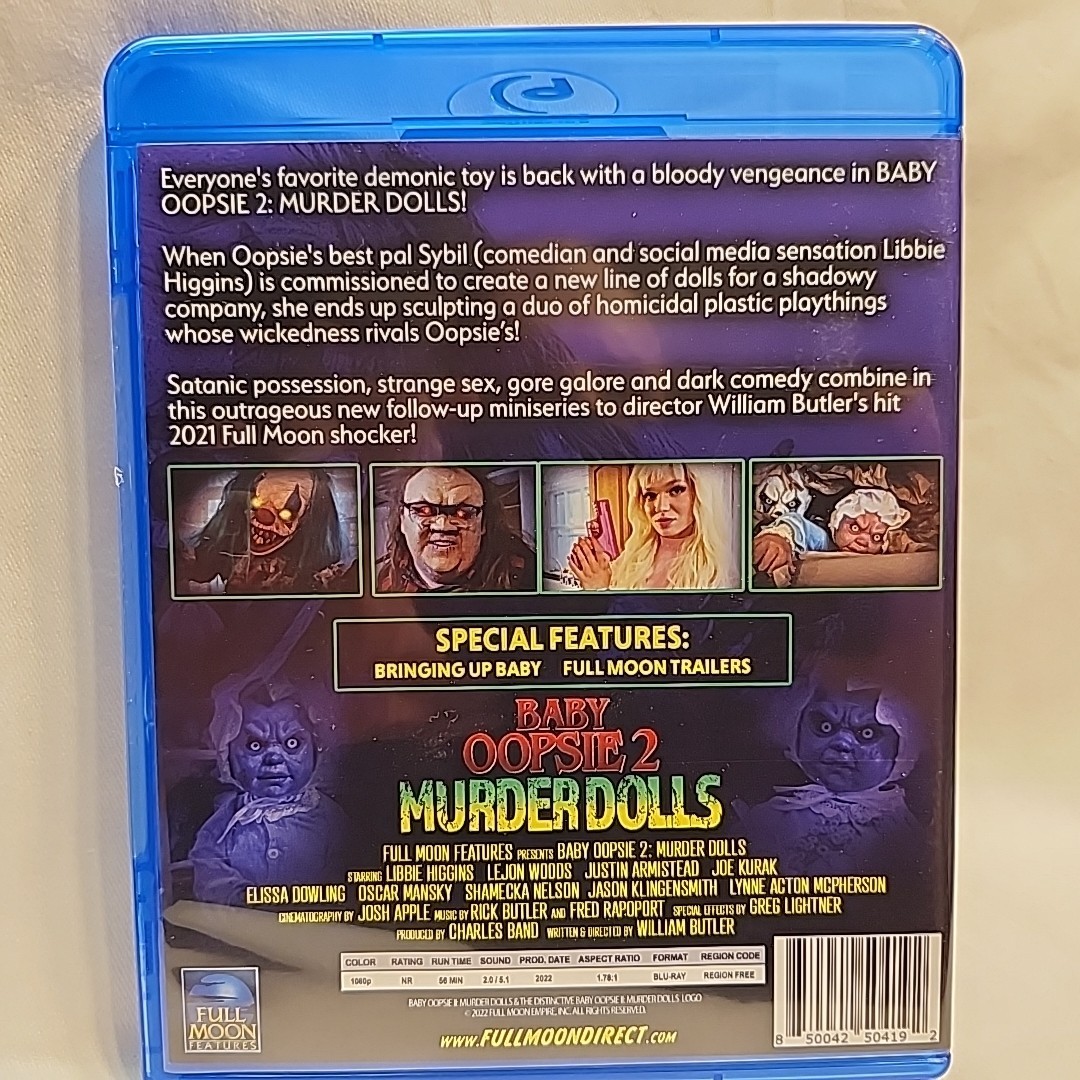 Baby Oopsie - Blu-ray Trilogy + Demonic Toys - US Region Free - Full Moon Horror