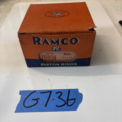 #ad Ramco 7595H STD. To .010 C 9 Piston Rings NOS set Of 4 $28.80