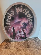 Trois Pistoles Beer Embossed Tin Sign Horse & Castle UNIBROUE Quebec Canada
