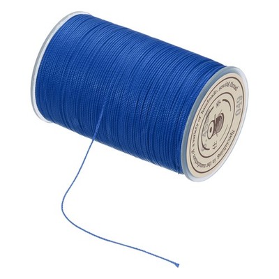 Waxed Cord 0.45mm Waxed Thread 87 Yard Wax String Leather Cord (Sky Blue)