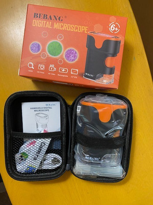 1000X Handheld Microscope for Kids 4K 2.0'' Screen Mini Pocket Digital Microscope