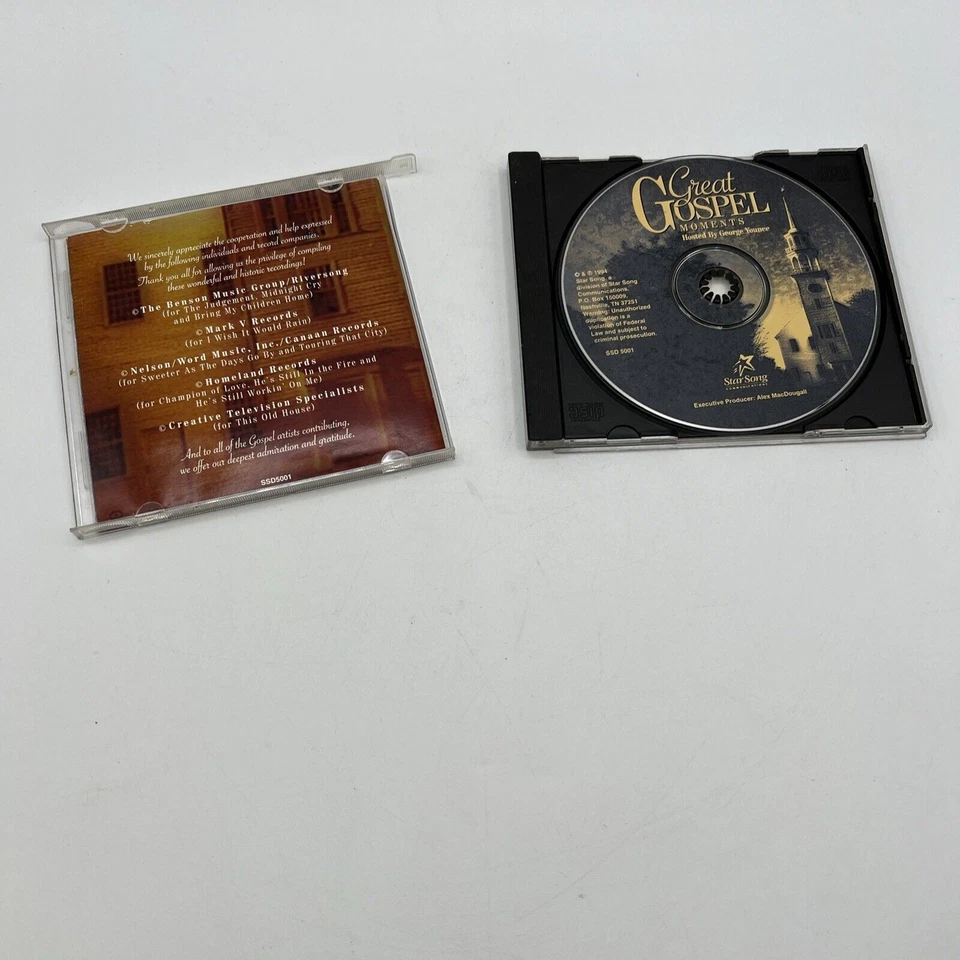 Great Gospel Moments hosted by George Younce (CD, 1994, Star Song) Foto 3 de 4