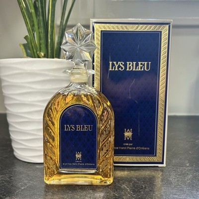 Vintage LYS BLEU by PRINCE HENRI D'ORLEANS EDT 3.4 oz Splash 7  Tall Bottle