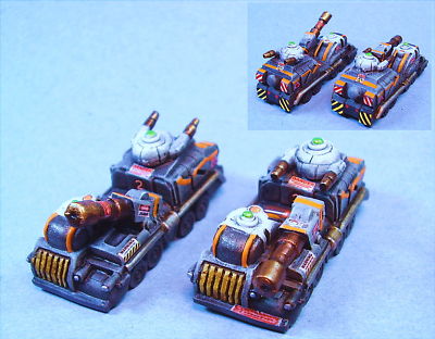 Battletech painted Danai Support Vehicles WOB