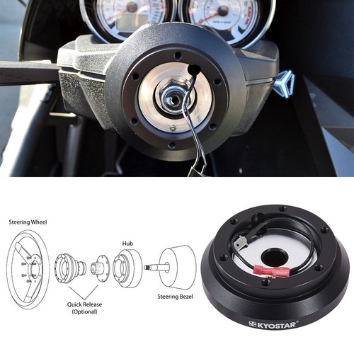 Steering Wheel Short Hub Adapter Kit For Eclipse Lancer Galant Impreza WRX 100H - Picture 2 of 8