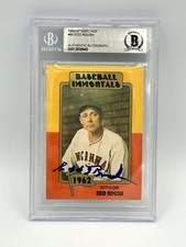 BECKETT BGS Authentic Edd Roush Autograph Auto 1980 Baseball Immortals #90 Reds