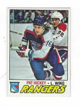 1977-78 TOPPS PAT HICKEY #221 NEW YORK RANGERS