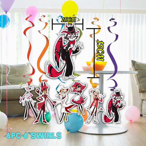 HAZBIN HOTEL Geschirr Geburtstag Party Zubehör Gastgeschenk Herzstück Deko - Bild 5 von 17