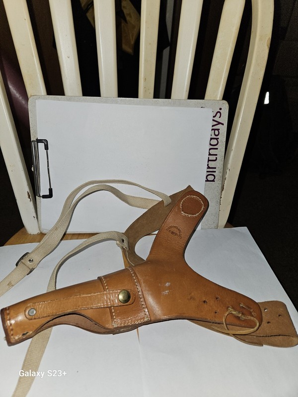 Brauer Bros MFG CO. ST LOUIS Shoulder Holster Brown Leather Holster 