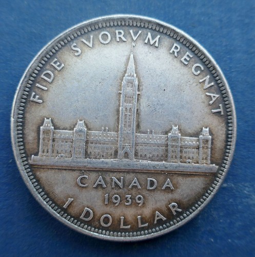 Kanada 1939 1 Dollar One Silver Dollar 0,800 Silber HIGH GRADE U GRADE