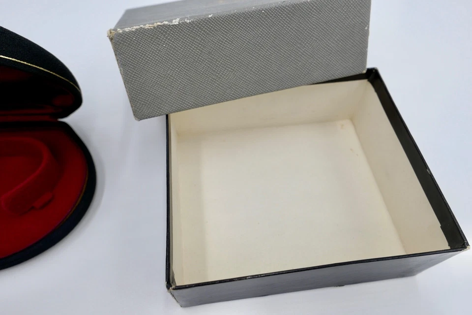Original 60er 70er Jahre CORUM BOX ETUI UMKARTON mit Samt Vintage - Bild 4 von 4
