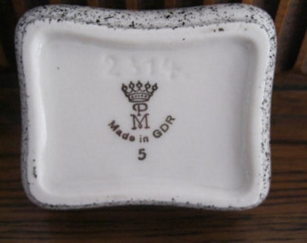 Porcelain trinket box Germany Collectable trinket box PM made in GDR eBay