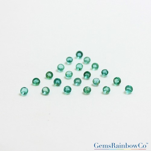 Natural Emerald Round, Oval Faceted Loose Gemstones, Green Zambian Emerald, #586 - Picture 15 of 21