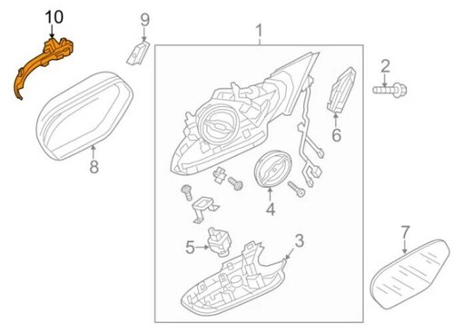 Wing Door Mirror Indicator Audi A6 C7 4G Saloon 2011-2019 Clear LED Drivers Side - Picture 4 of 11