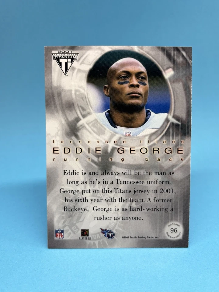 Eddie George Game Worn Jersey 2002 Pacific Private Stock Titans Post Season - Image 2 of 2