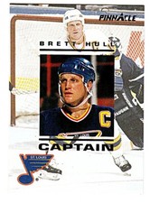 1993-94 PINNACLE CAPTAINS #CA20 BRETT HULL St. Louis Blues Hockey Card