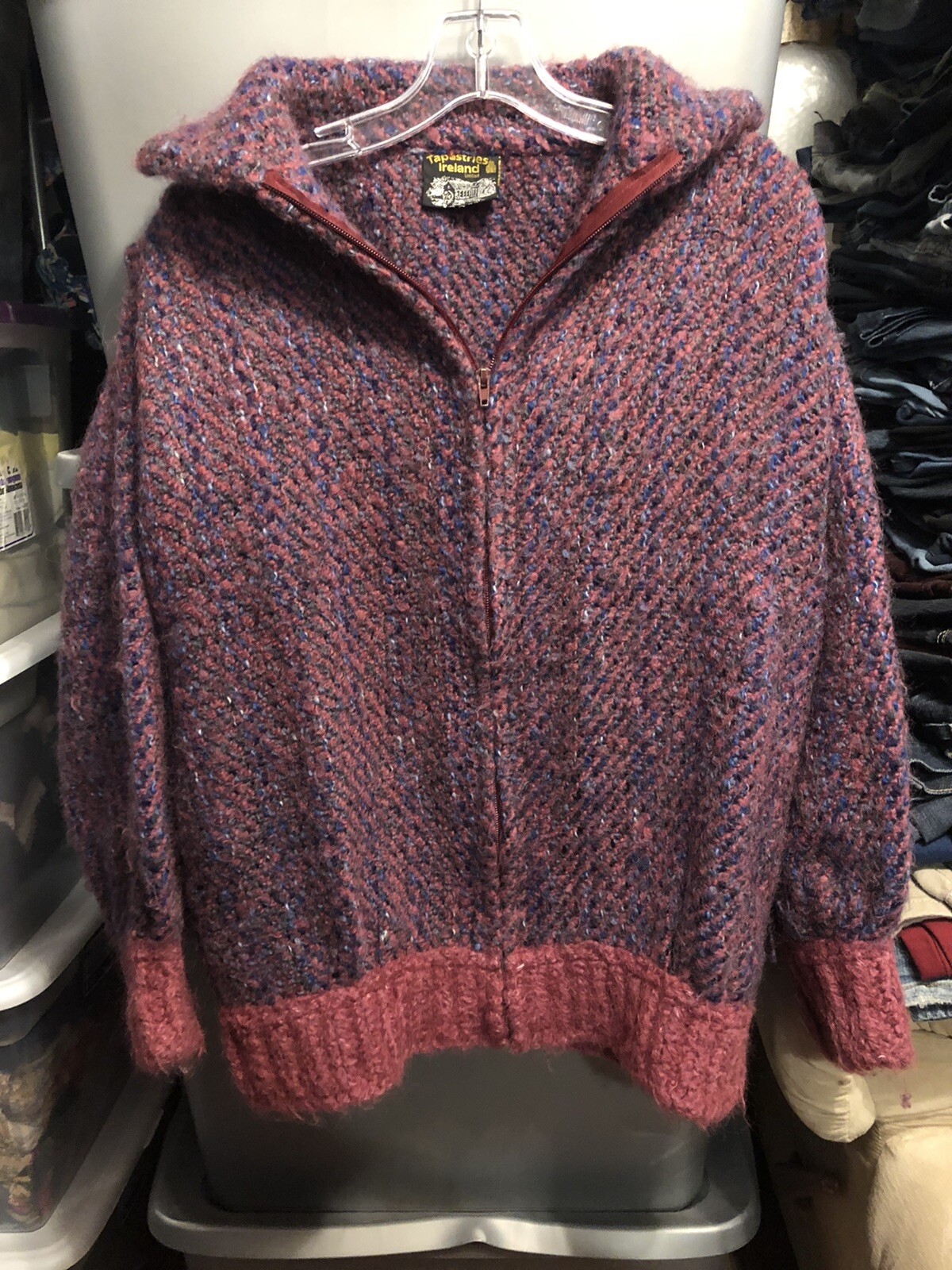 Vintage Tapestries Ireland Limited 100 Wool Sweater … Gem