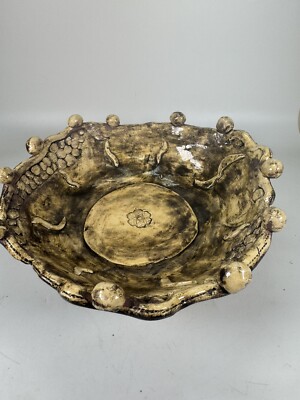 Handmade Studio Pottery Bowl by Meg Heane   Textured Ceramic Art