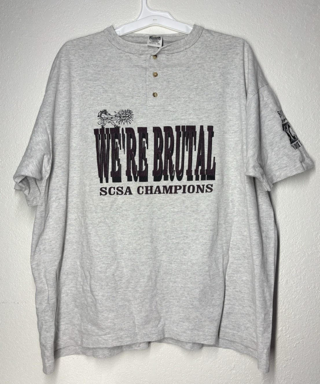 Vintage We’re Brutal Softball Club SCSA Championship San Gabriel Valley Size 2XL