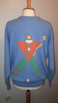 Nick Faldo Pringle Sports Vintage 80s Jumper Sweater 100% Wool Alan Partridge | eBay