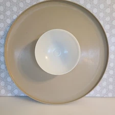 Vintage Tupperware Dip-n-Serve Chip & Dip Server Tray Bowl and Seal 492