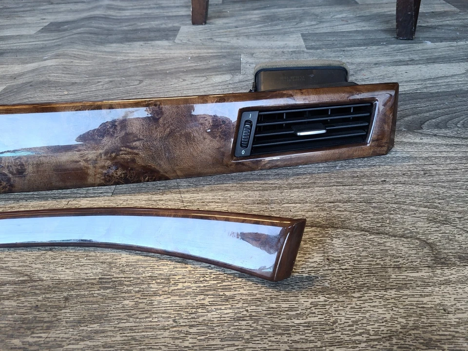 08 09 10 宝马 E60 528xi 530i 525i 535Xi 中心 DASH 面板木质装饰边框 VENTS — 第 4/4 张图片