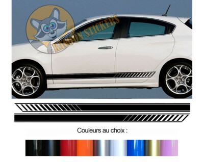2 STREIFEN UNTERBODEN FÜR ALFA ROMEO GIULIETTA DEKO STICKER BD599N-42