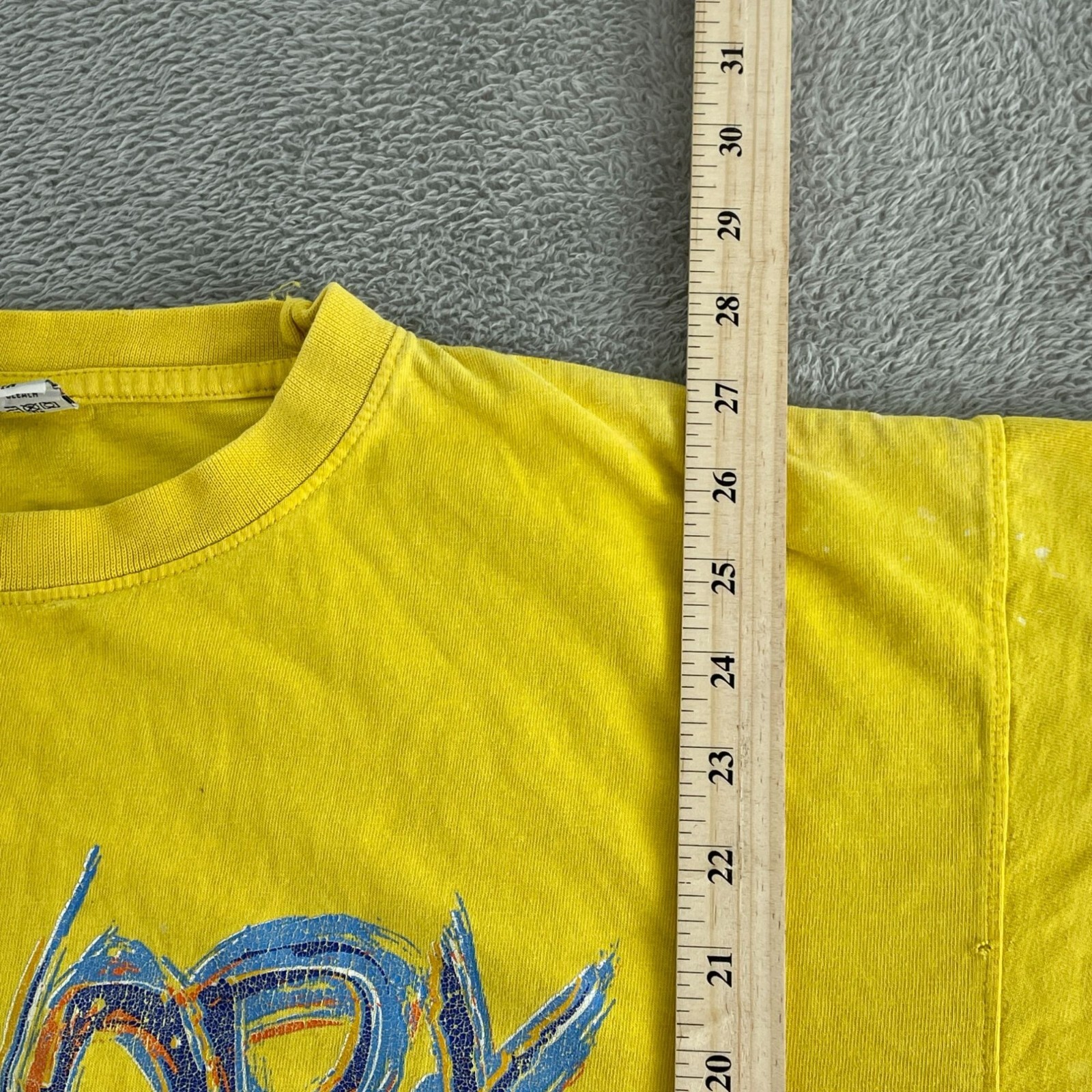 Vintage New York 94 Zebra  Yellow T-Shirt XL 100% Cotton By Lee & Lee 4828 thumbnail 6