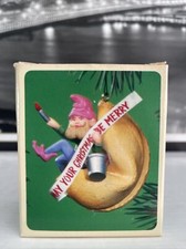Hallmark Keepsake Ornament "Fortune Cookie Elf",QX452-4 1984 NIB New!