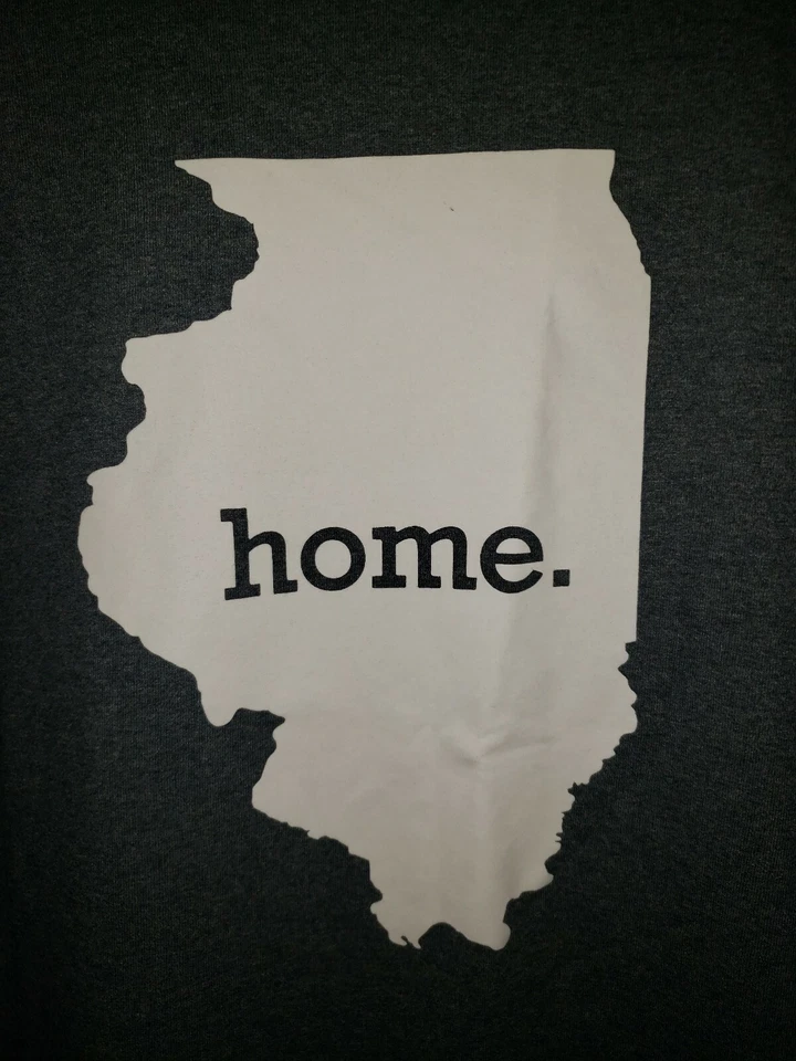 Camiseta ILLINOIS STATE HOM Gris Brezo Mezcla Seca Algodón Poli L Nueva Sin Etiquetas  Foto 3 de 4