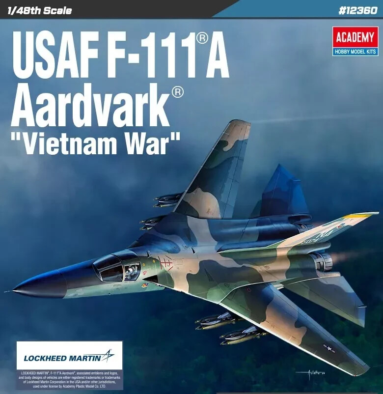 Academy #12360 1/48 USAF F-111A Aardvark 