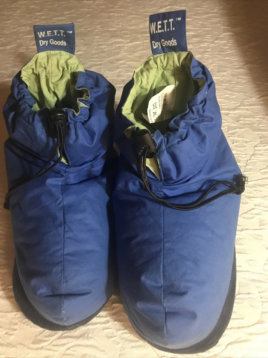 LN W.E.T.T. Dry Goods Blue Down Plush Foot Duvet Slippers
