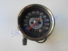 Triumph Bsa Grey Face 120 M.p.h. Speedometer Gauge Instrument