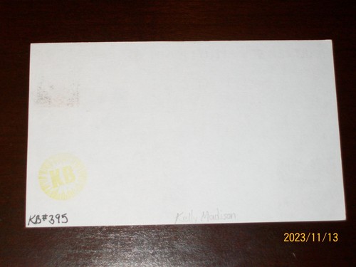 KELLY MADISON "ADULT FILM STAR" SIGNED AUTOGRAPHED 3X5 INDEX CARD #395 - Picture 2 of 3