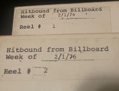 1976 Tapes Radio Show HIT BOUND FROM BILLBOARD Elton John David Bowie Joni M ...