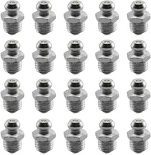 Grease Fitting 25 Pack UNF 5/16-24 Zerk Nipple Straight Zinc Plated ZP/DT 7603