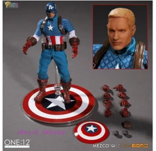 Mezco Toyz 1/12 Marvel Captain America Action Figure Toy Model In Stock