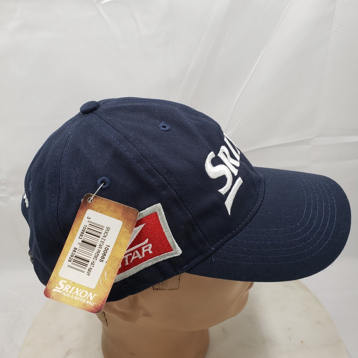 Srixon Z Star Hat Cap Blue Cotton Embroidered Logo Strap Back Adj
