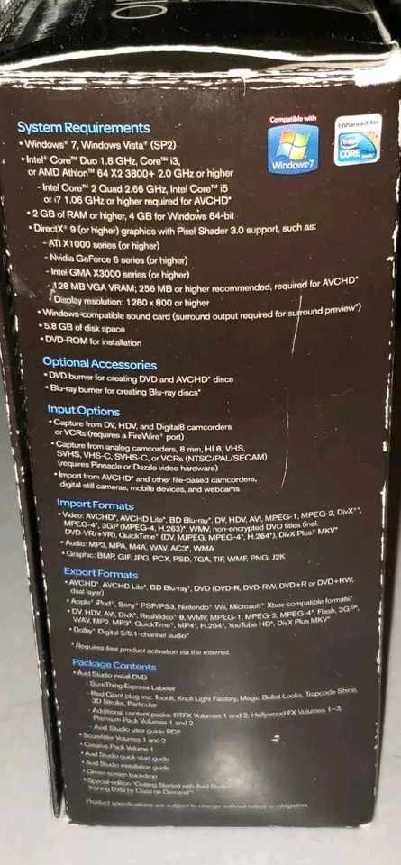 AVID STUDIO PC INTRO MULTIMEDIA EDITING CREATOR SOFTWARE PACK - Image 2 of 4