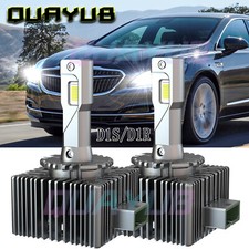 Para per Buick LaCrosse 2010 2012-2013 2x D1S LED 6000K faros de luz alta / baja
