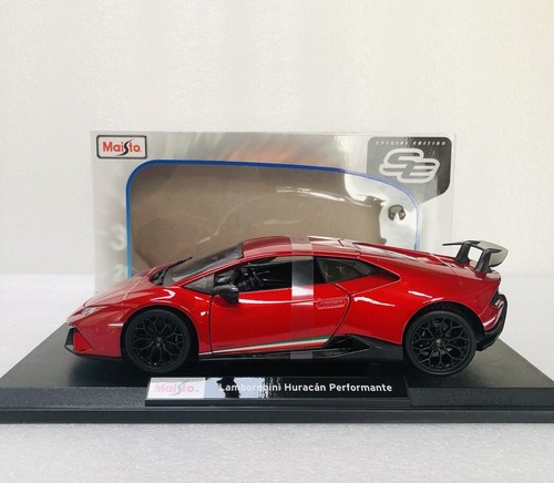 Coche Modelo Diecast MAISTO 1:18 Lamborghini Huracan Performante Rojo Metálico 2023 - Imagen 11 de 19
