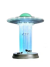 UFO Model Cow Abduction Alien Decoration Area 51 UFO Lamp Spacecraft Space Lo...