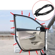 Rubber For 2007-11 Toyota Corolla Front Left Door Seal Weatherstrip Replacement
