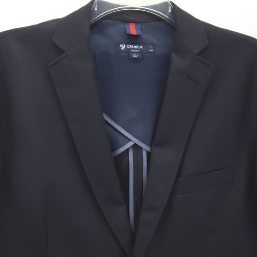Cremieux Sport Coat Blazer Mens XL Black Stretch Single Breasted Notch Lapel - Picture 4 of 15