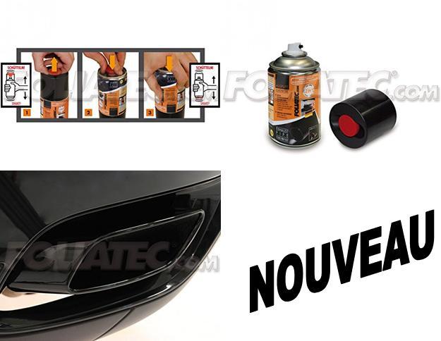 Peinture 2K FOLIATEC Noir Brillant Haute Résistance pour Sortie d'Échappement TATA